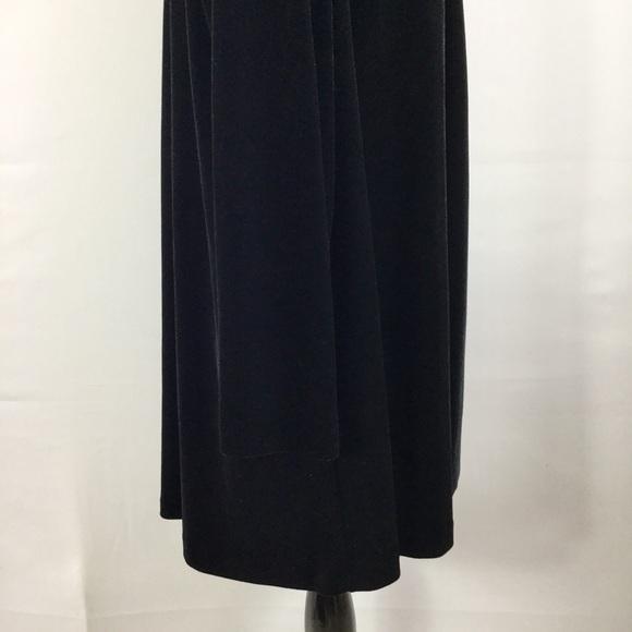 Vintage R&K Evenings Open Front Black Velvet Jacket Cardigan - Picture 12 of 13